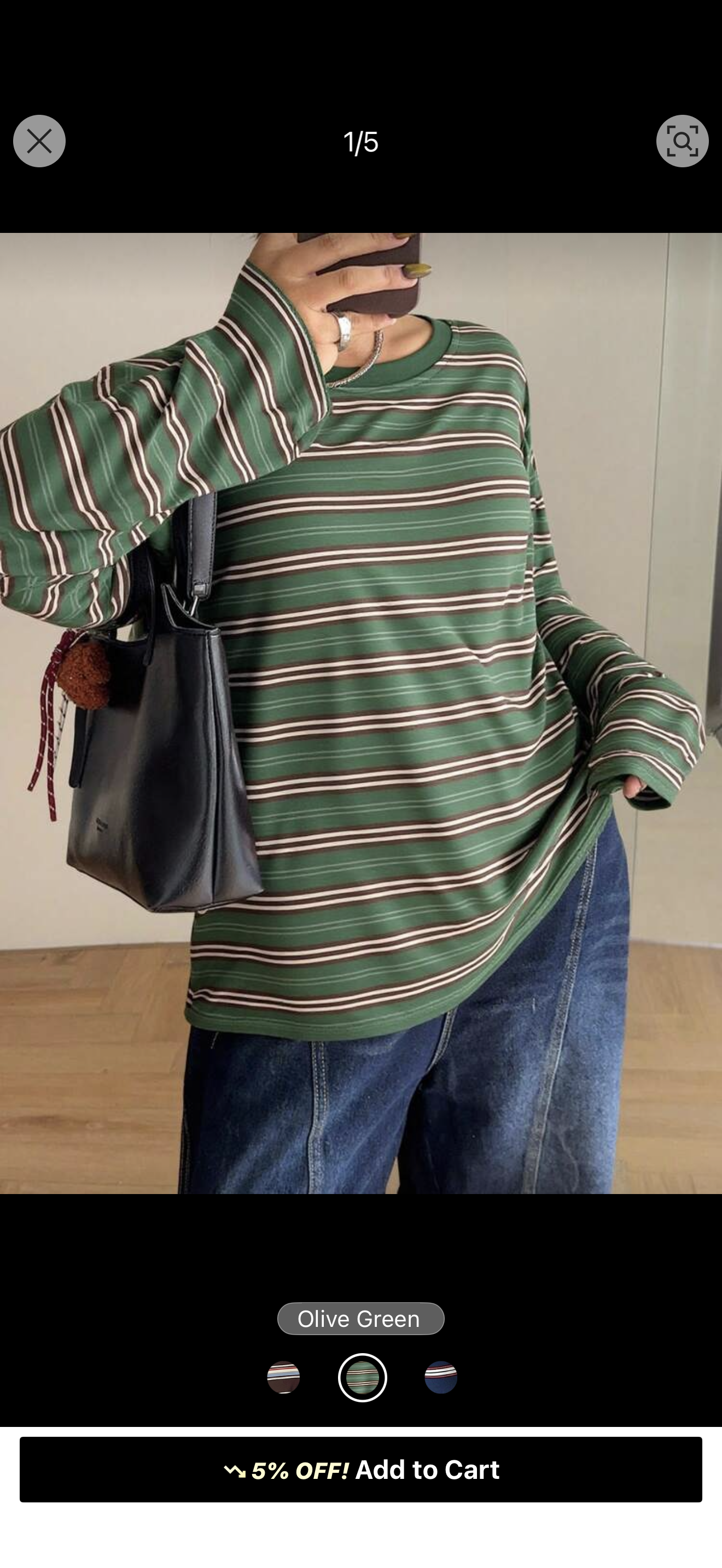 Stripped longsleeve polo shirt