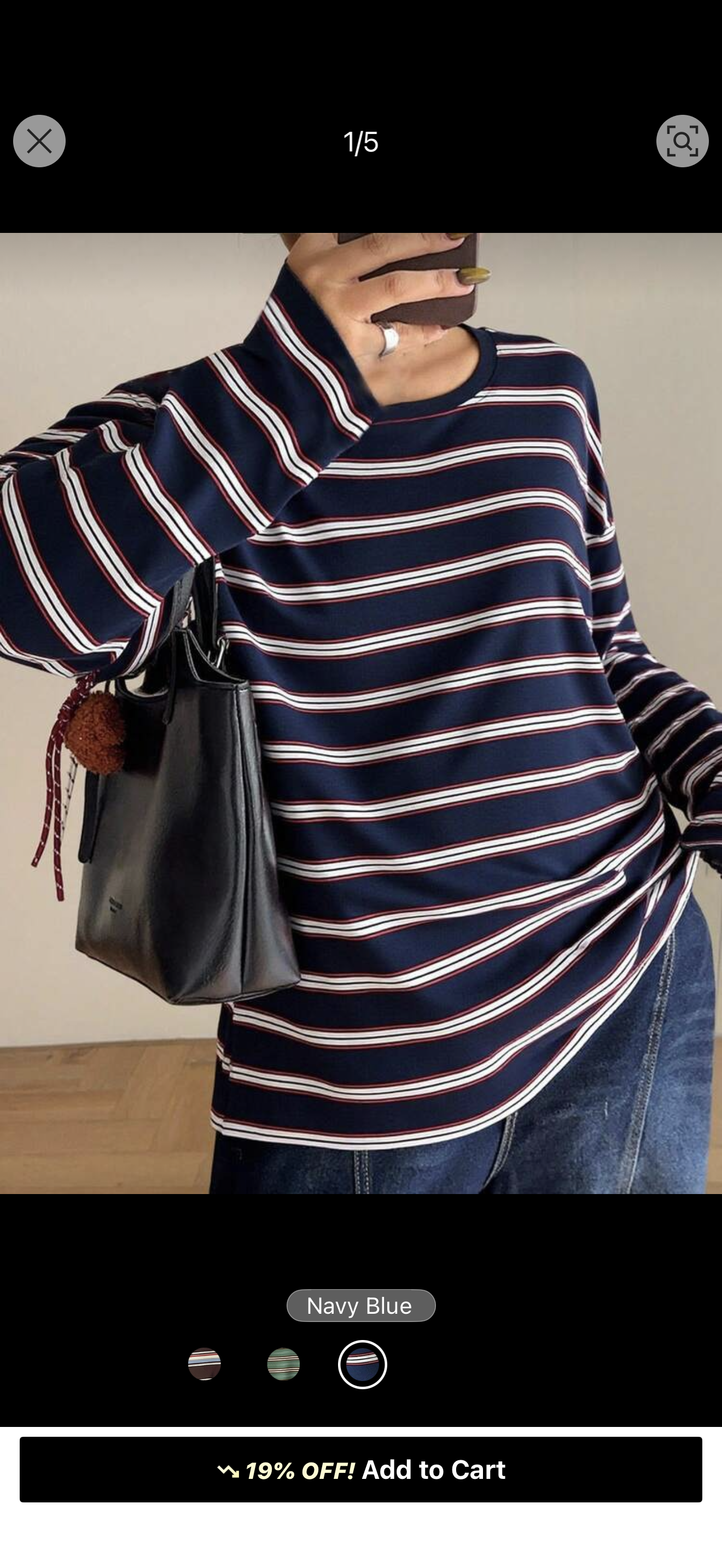 Stripped longsleeve polo shirt