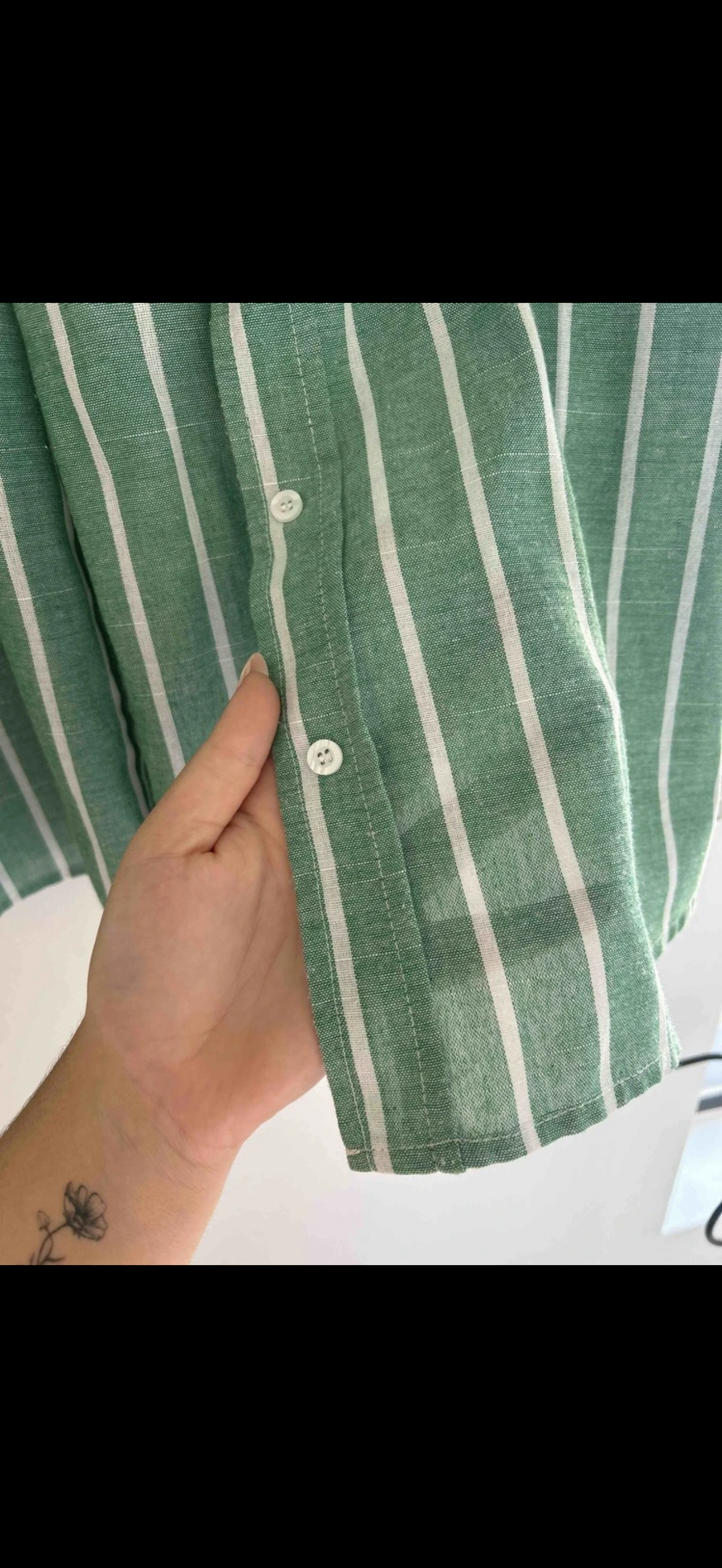 Oversized Linen striped chemise