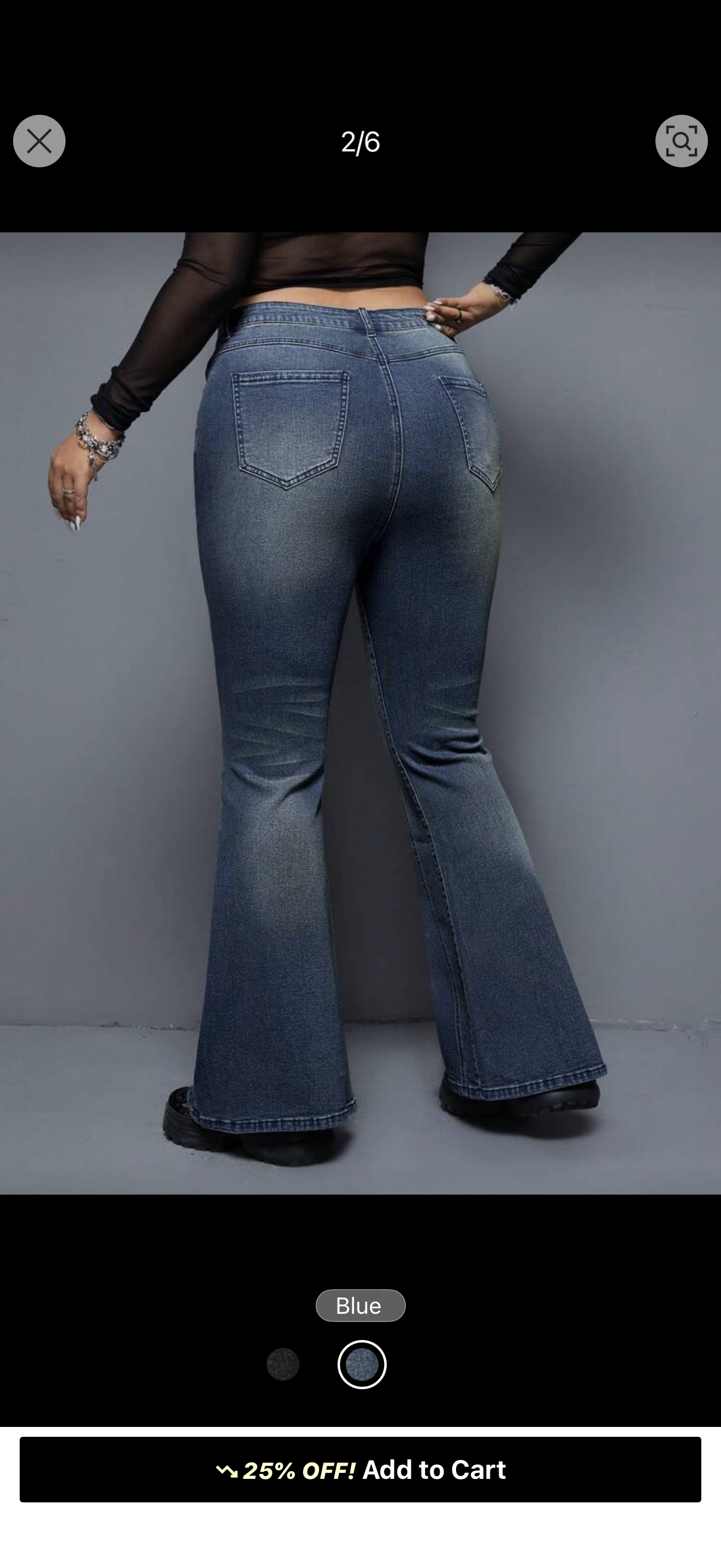Flare Denim stretchy pants
