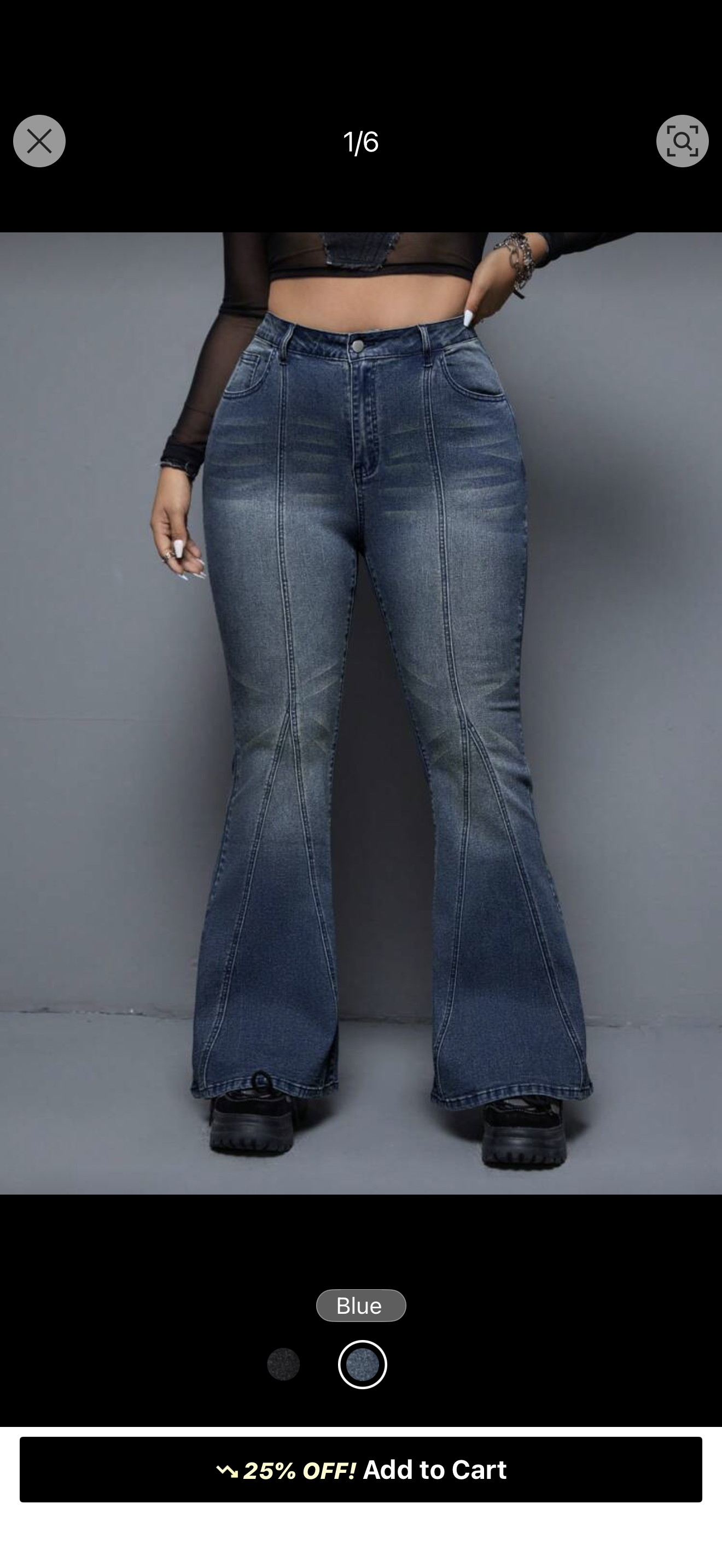 Flare Denim stretchy pants