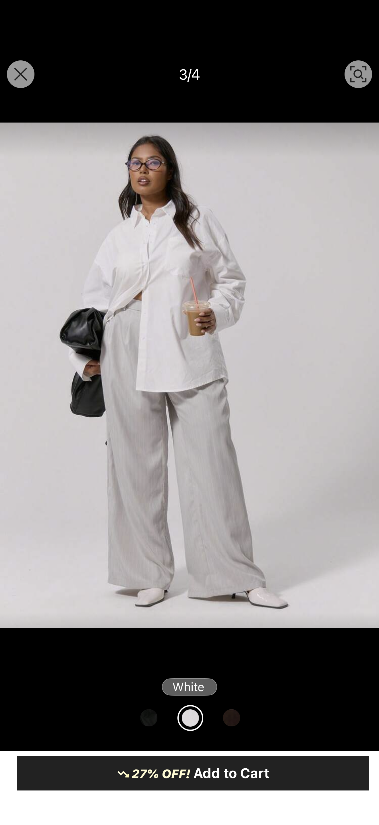 Solid 100% cotton Basic Chemise