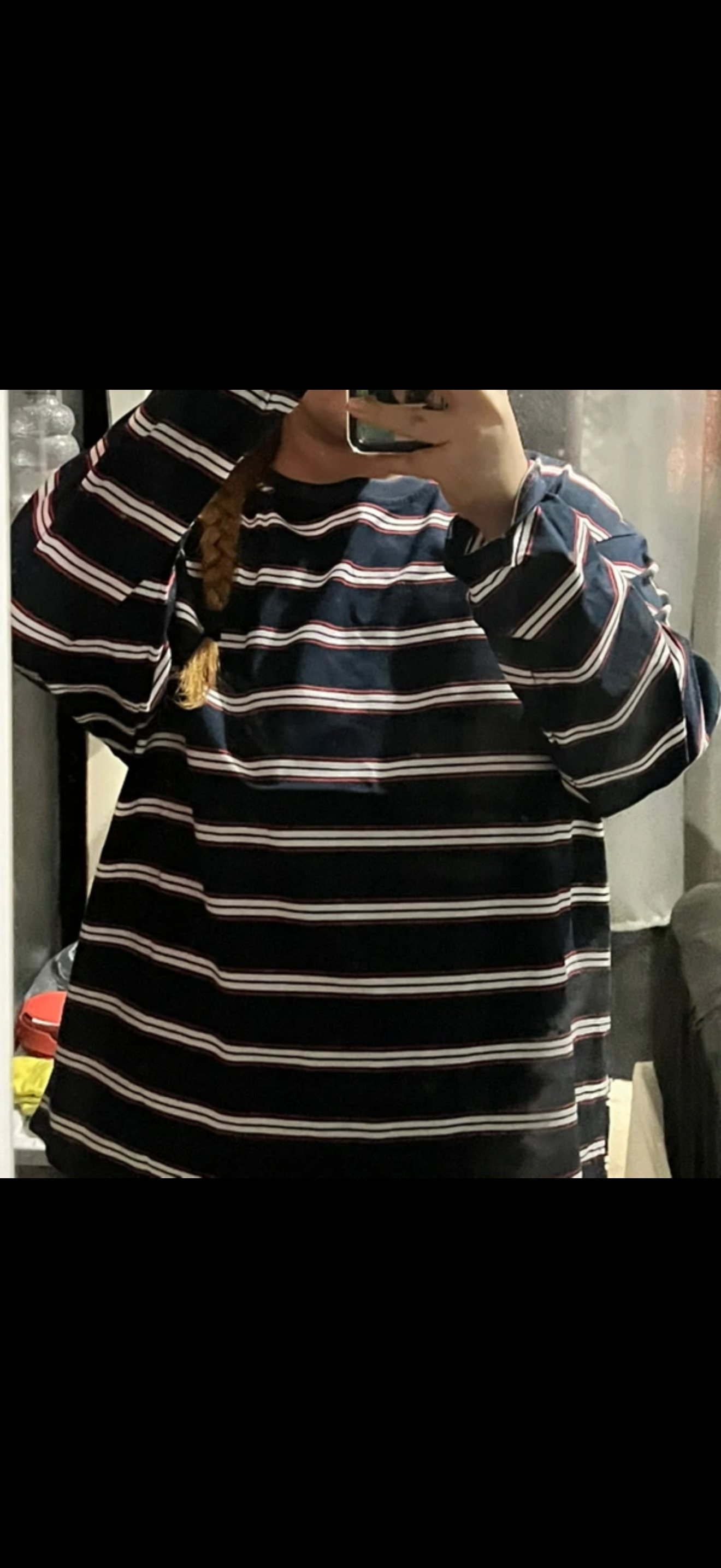 Stripped longsleeve polo shirt