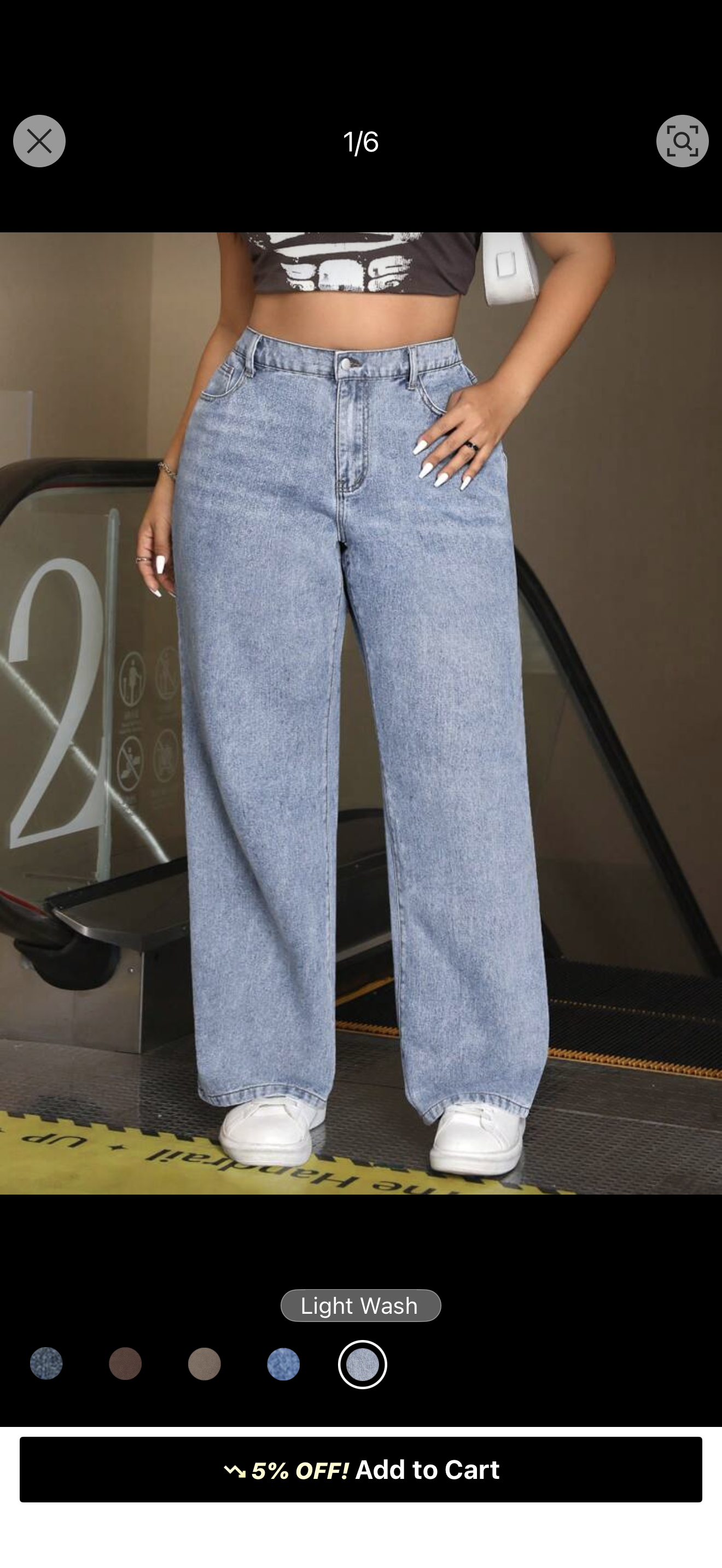 Straight leg Denim pants