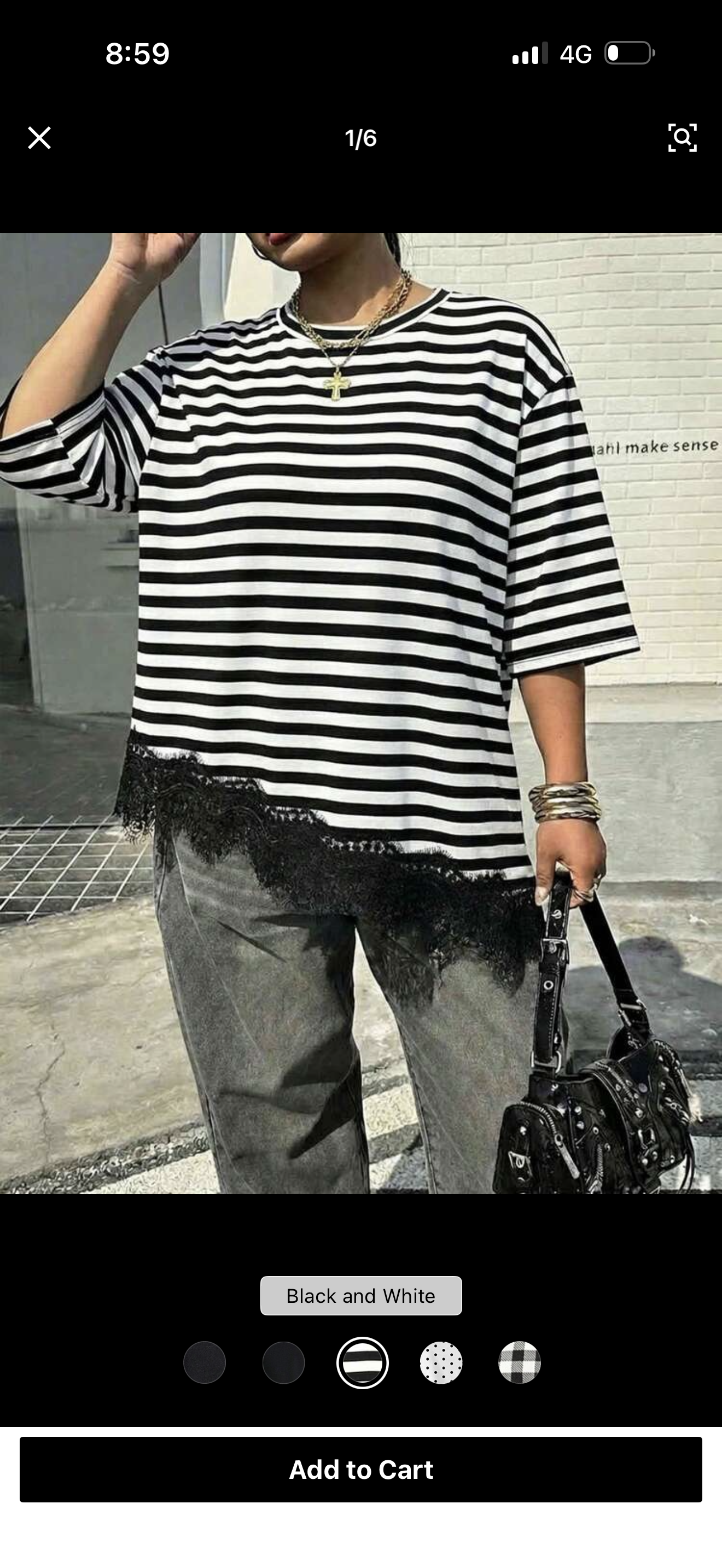 Lace asymmetrical tshirt