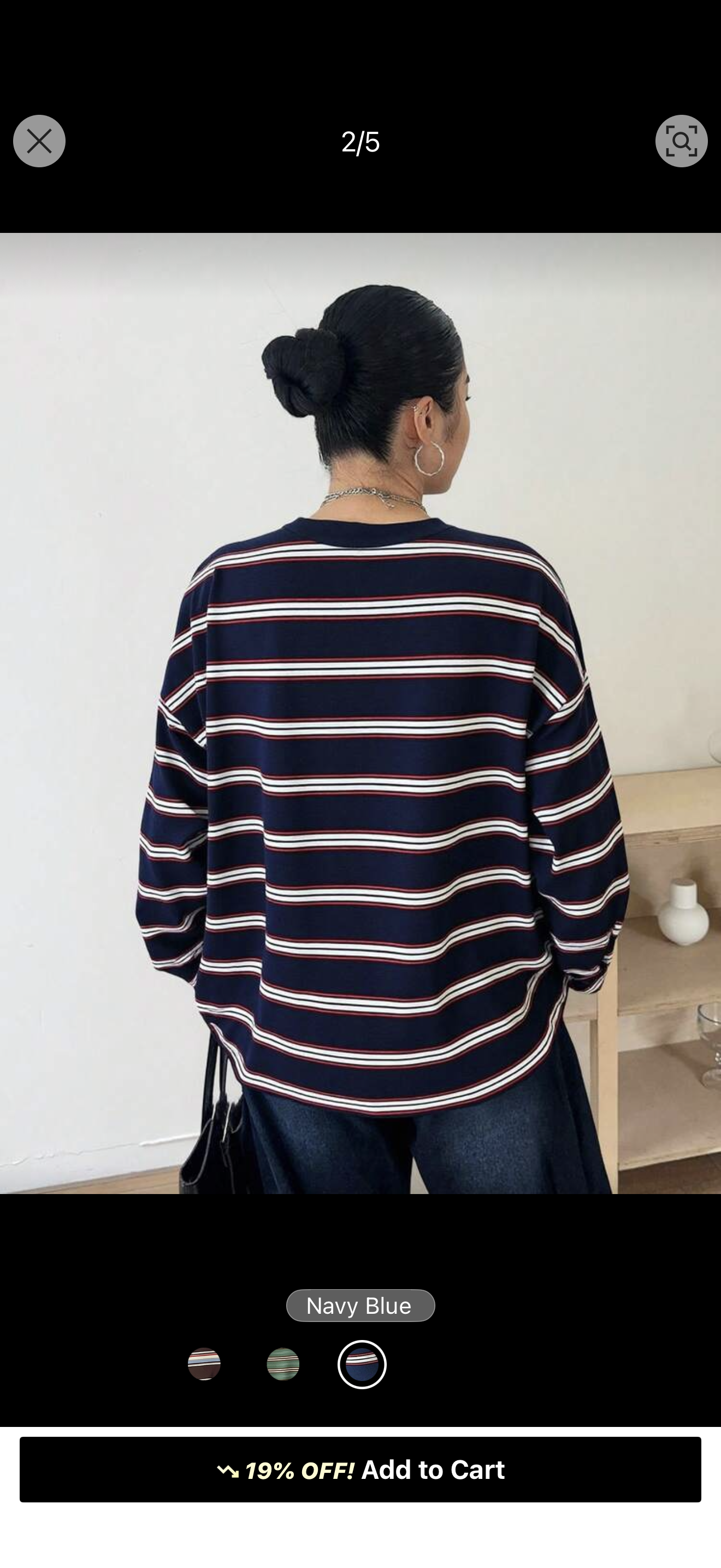 Stripped longsleeve polo shirt