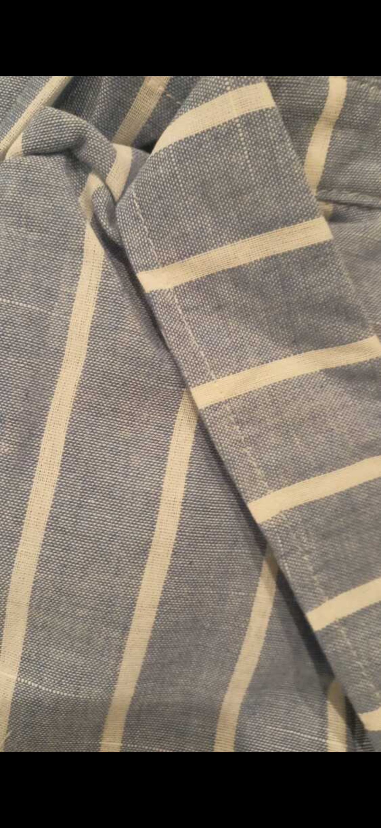 Oversized Linen striped chemise