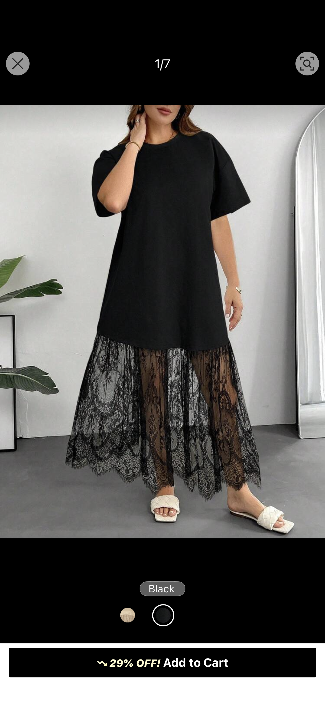 Casual cotton Lace dress