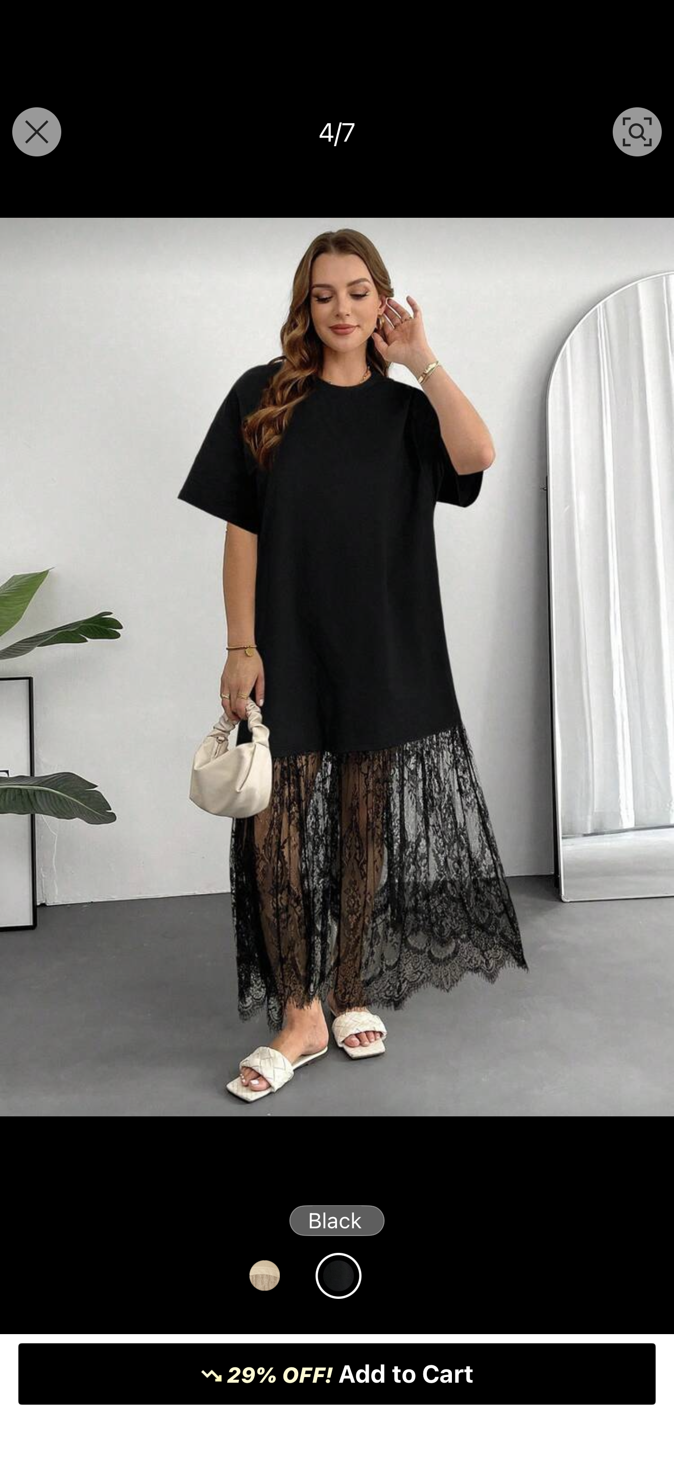 Casual cotton Lace dress