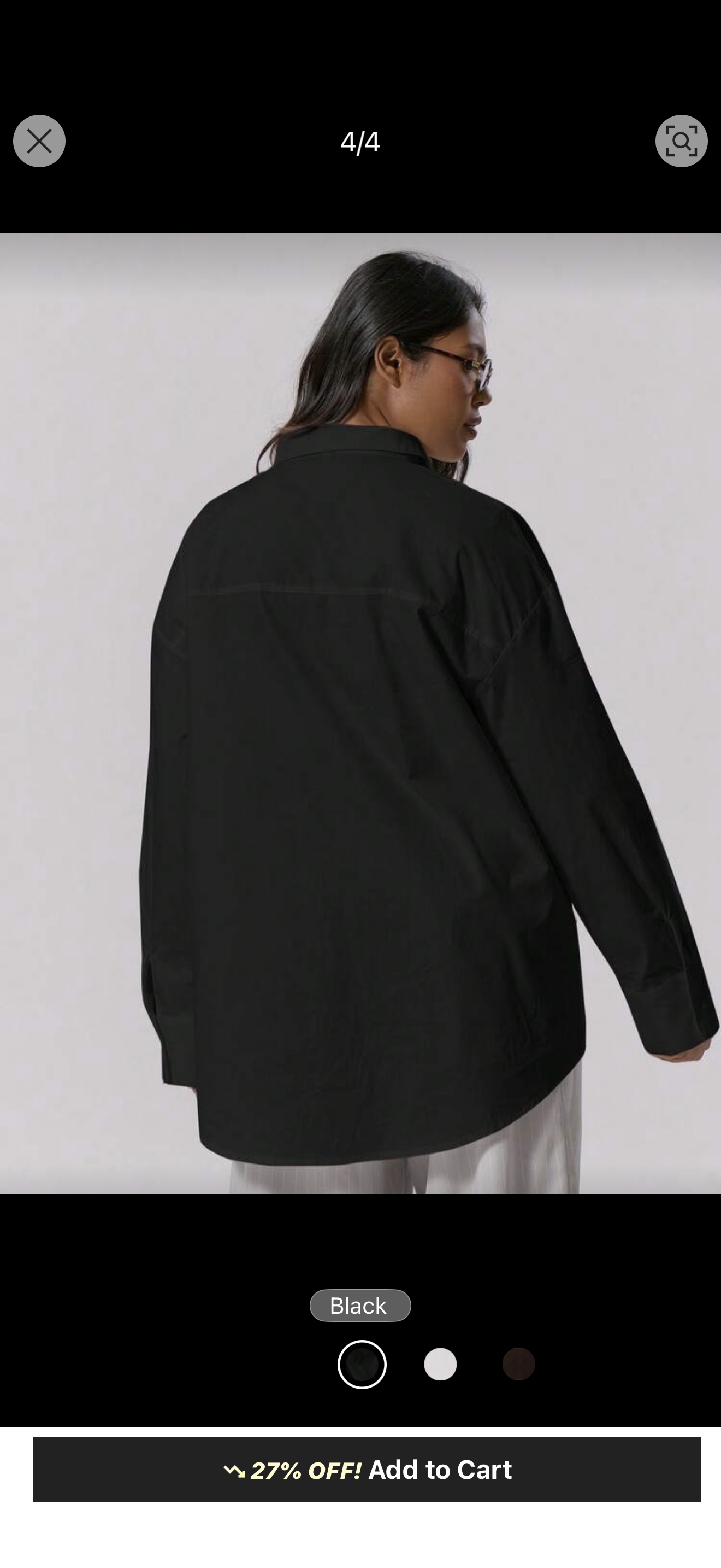 Solid 100% cotton Basic Chemise