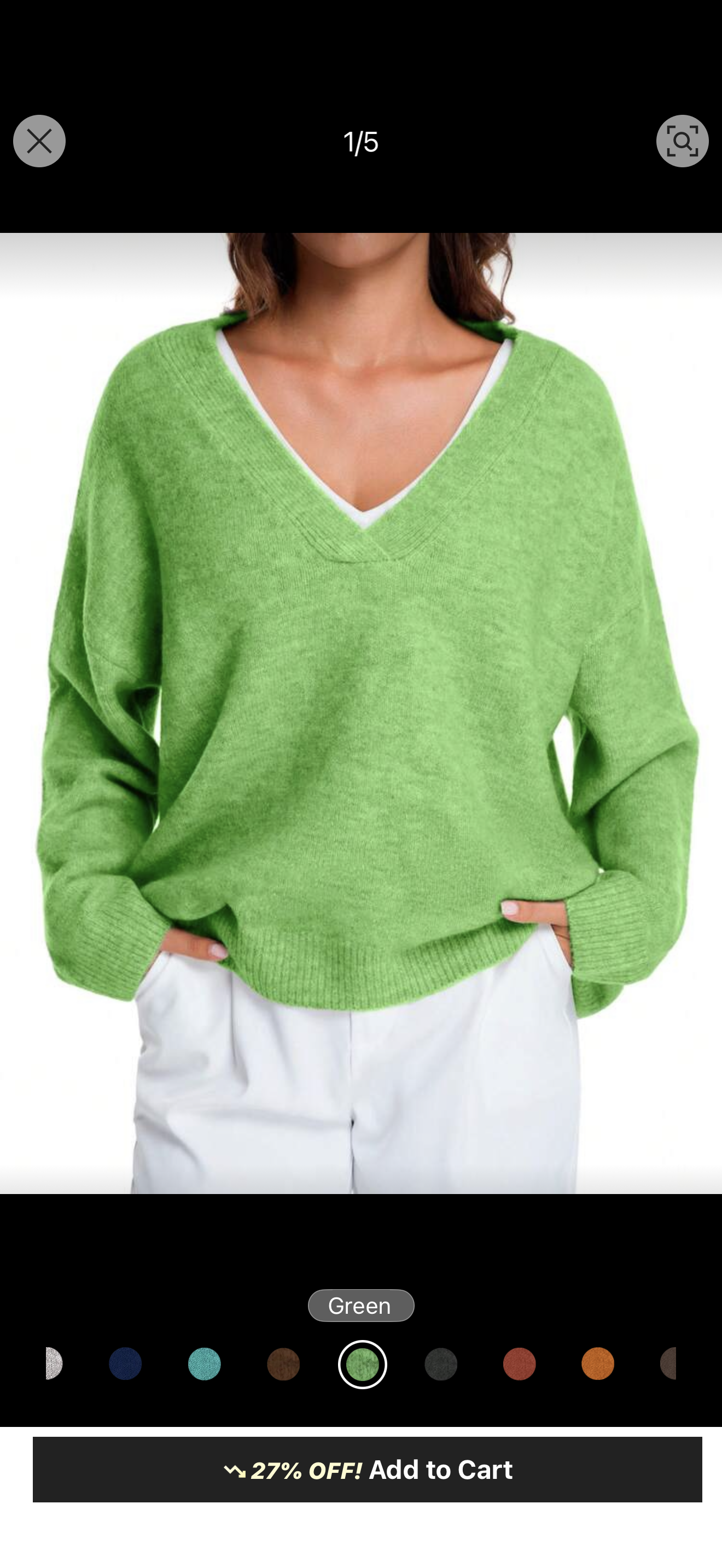 Solid wool V neck Pullover