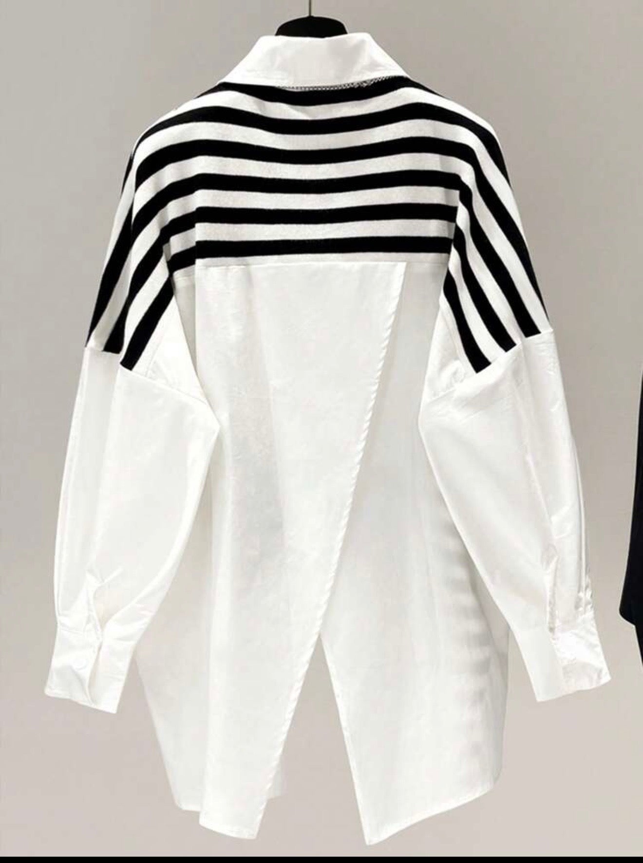 Loose asymmetrical chemise
