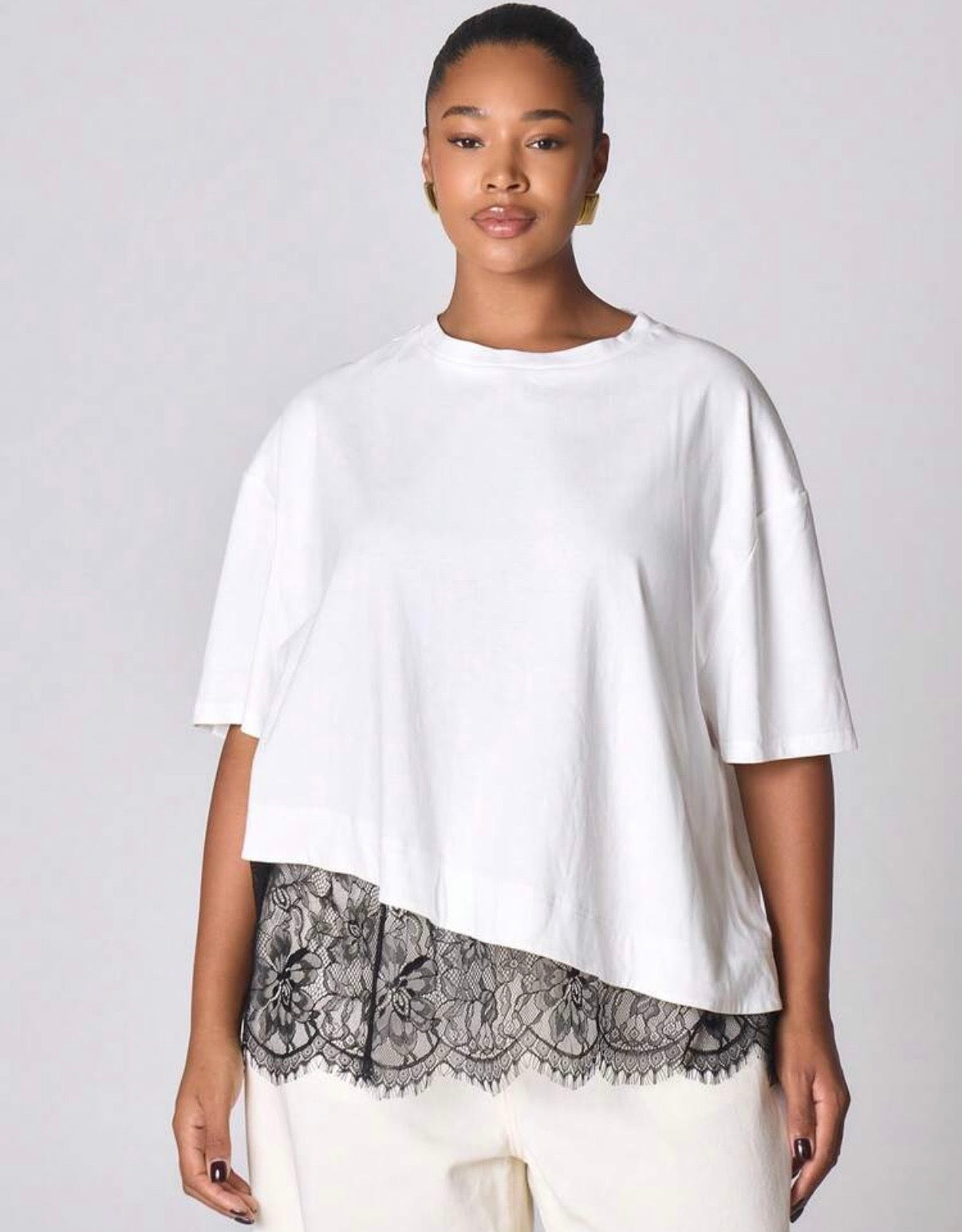 Lace Plus Size Trendy Top