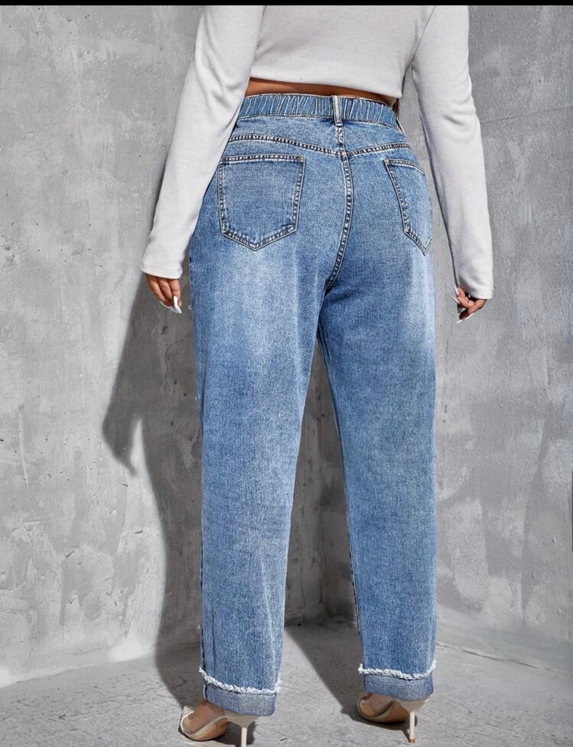 Pearls Denim Pants