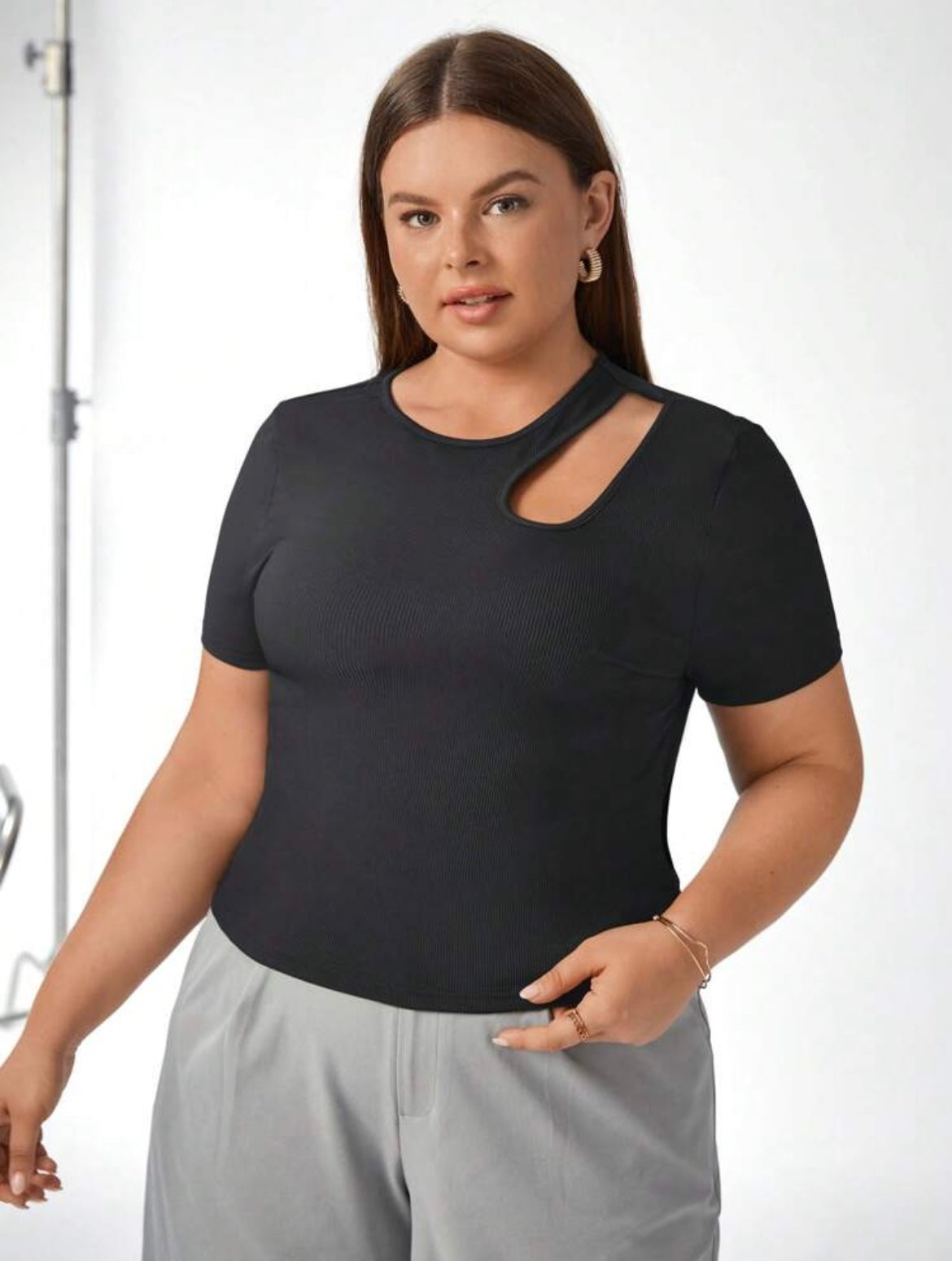 Open neck top